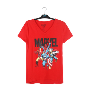 เสื้อยืดคอวีผู้ชาย Marvel